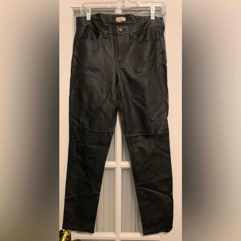J. Crew vegan leather skinny pants